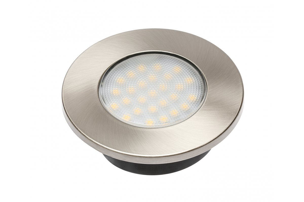 Barri PLUS LED Set, 3x Recessed Round Luminaire 27 LED 3528SMD, Cold White, 230V, 1.5W