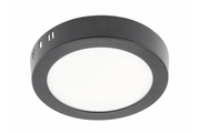 LED fixture ORIS PLUS, downlight, 13W, black, 4000K, 1020lm, AC220-240V, surface mounted, IP20, 120°