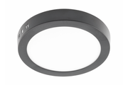 LED fixture ORIS PLUS, downlight, 19W, black, 4000K, 1520lm, AC220-240V, surface mounted, IP20, 120°