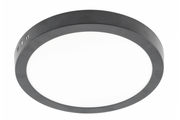 LED fixture ORIS PLUS, downlight, 24W, black, 3000K, 2000lm, AC220-240V, surface mounted, IP20, 120°