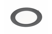 LED fixture ORIS PLUS, downlight, 7W, black, 4000K, 560lm, AC220-240V, recessed, IP20, 120°