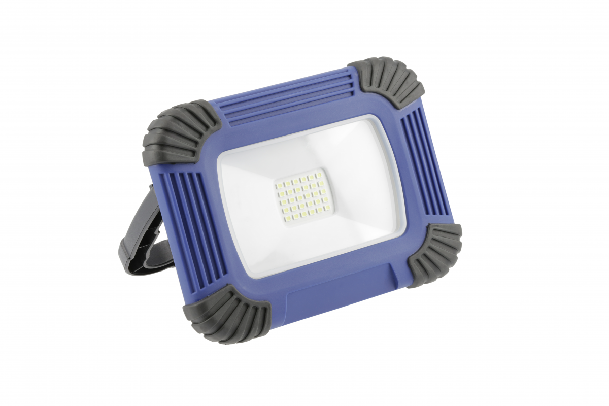 LED floodlight ONYX 20W, 1600lm, USB 5V / 1A, RA> 80, IP54,120 °, 6400K, blue