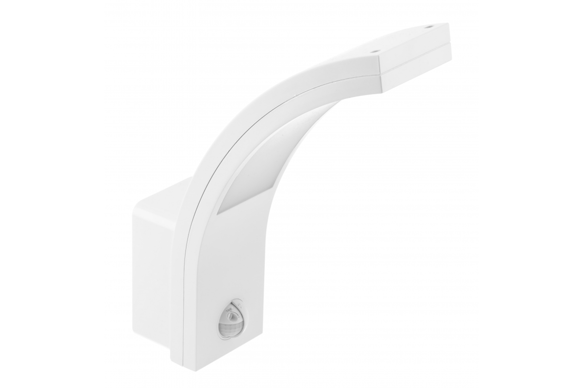 LED fixture PARIS with motion sensor,10W,900lm,IP54,AC220-240V,50/60Hz,140°,9m,4000K,white