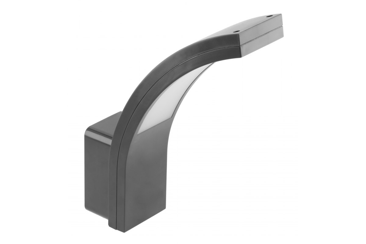 PARIS LED lamp, 10W, 900lm, IP54, AC220-240V, 50/60Hz, 140°, 4000K, grey