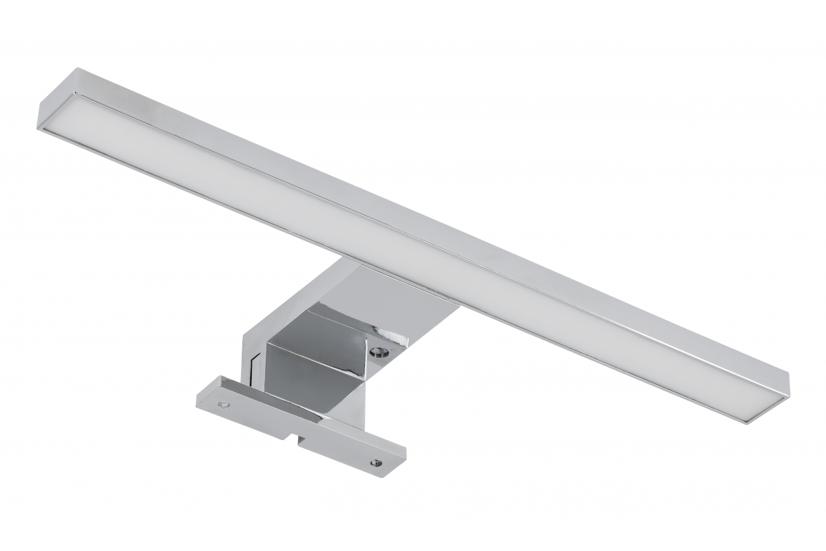 Radius II led luminaire plastic with boom 304mm, warm white, 5W, 230V, IP44, chrome plate
