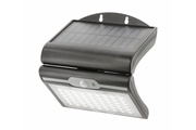 RAMOS Solar Facade Luminaire with Motion/Dusk Sensor, 50W, 300lm, 3,7V 1800mAh, IP44, 6000K, Black