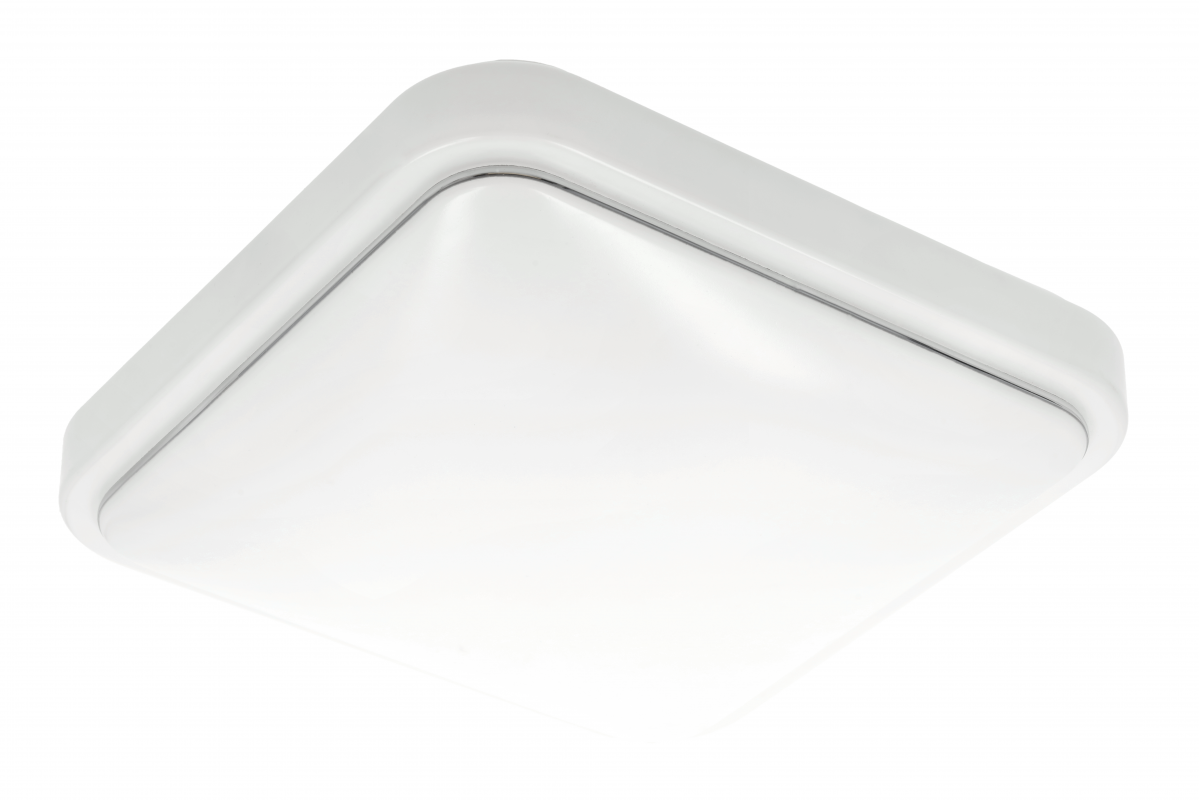 ROSALI LED ceiling lamp, 325 x 325mm, 4000K, 24W, 1920lm, AC180-250V, 50/60 Hz, PF>0,5, IP44, square, white,3y