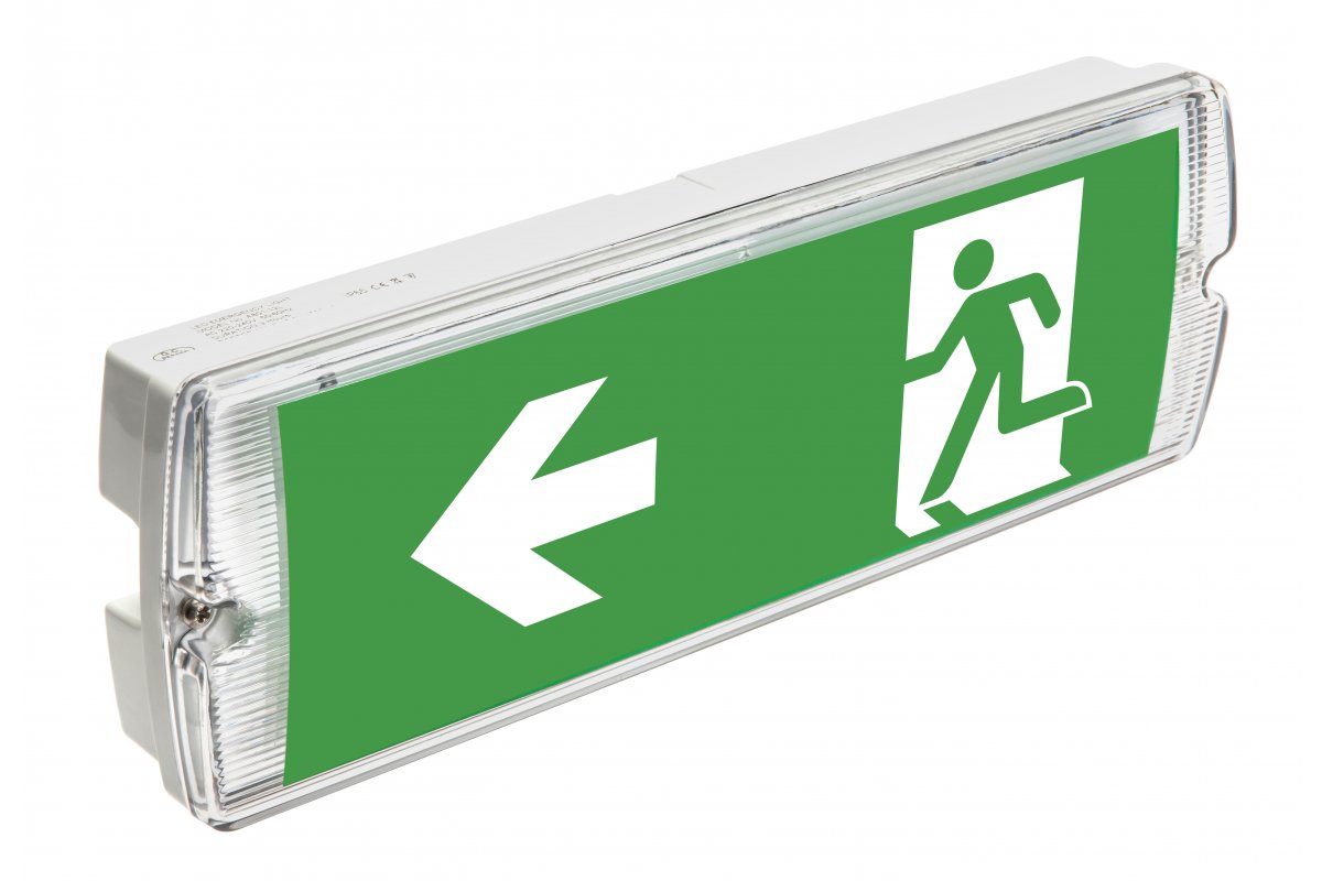 LED emergency fixture SAHER-3 LED DUO, 3W, 300lm, AC220-240V, 50-60Hz, IP65, 3h, 6400K
