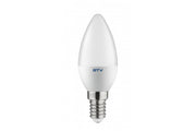 LED BULB, C30, SMD 2835, WARM WHITE, E14, 6W, AC220-240V, 160° light angle, 470 lm, 52 mA
