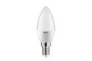 LED bulb, C30,   SMD 2835, 4000K, E14, 6W, AC220-240V, beam angle 160°, 470 lm, 52 mA