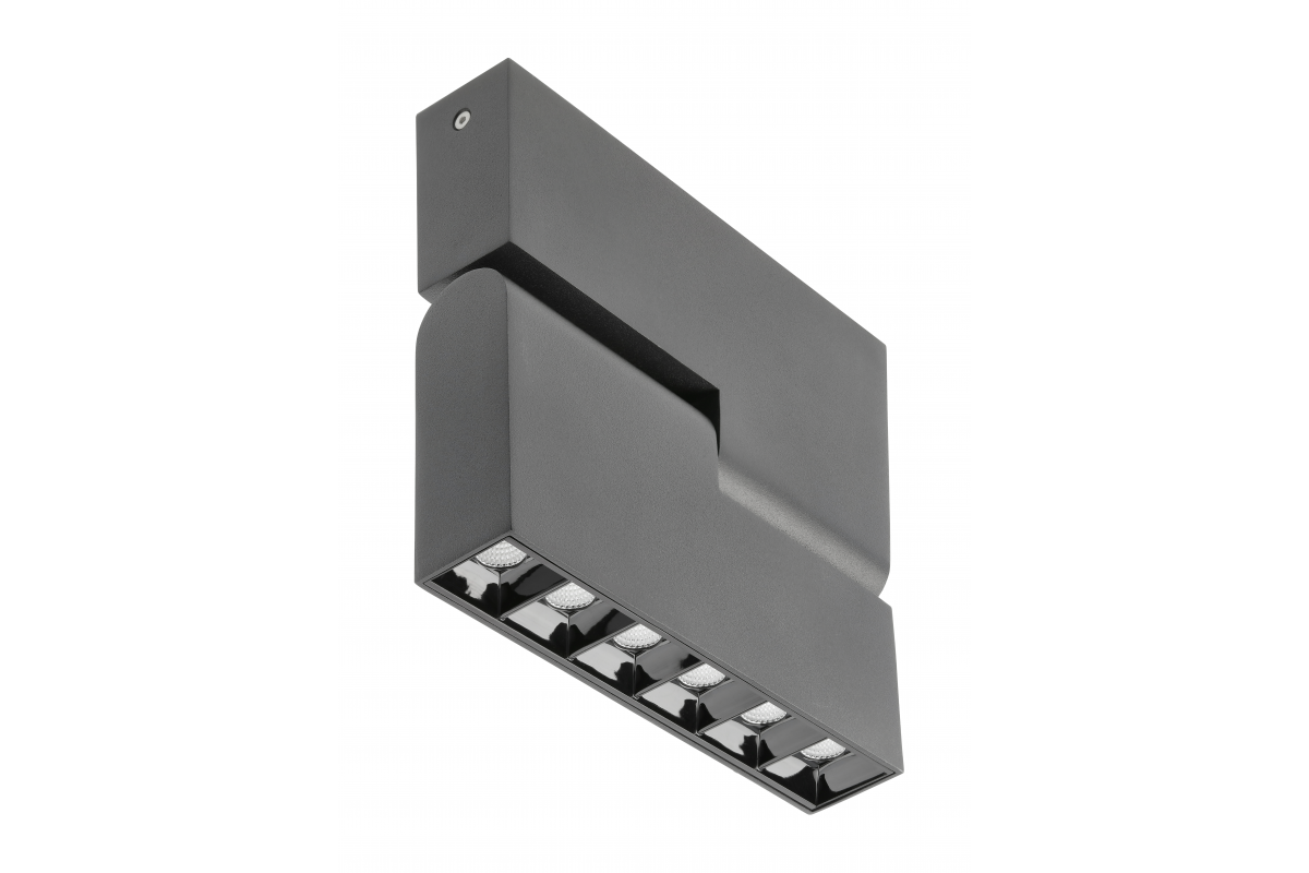 LED fixture SIERRA,18W,1620lm,AC220-240V,50/60 Hz,PF>0,9,Ra?80,IP20,IK08,4000K,48°,black