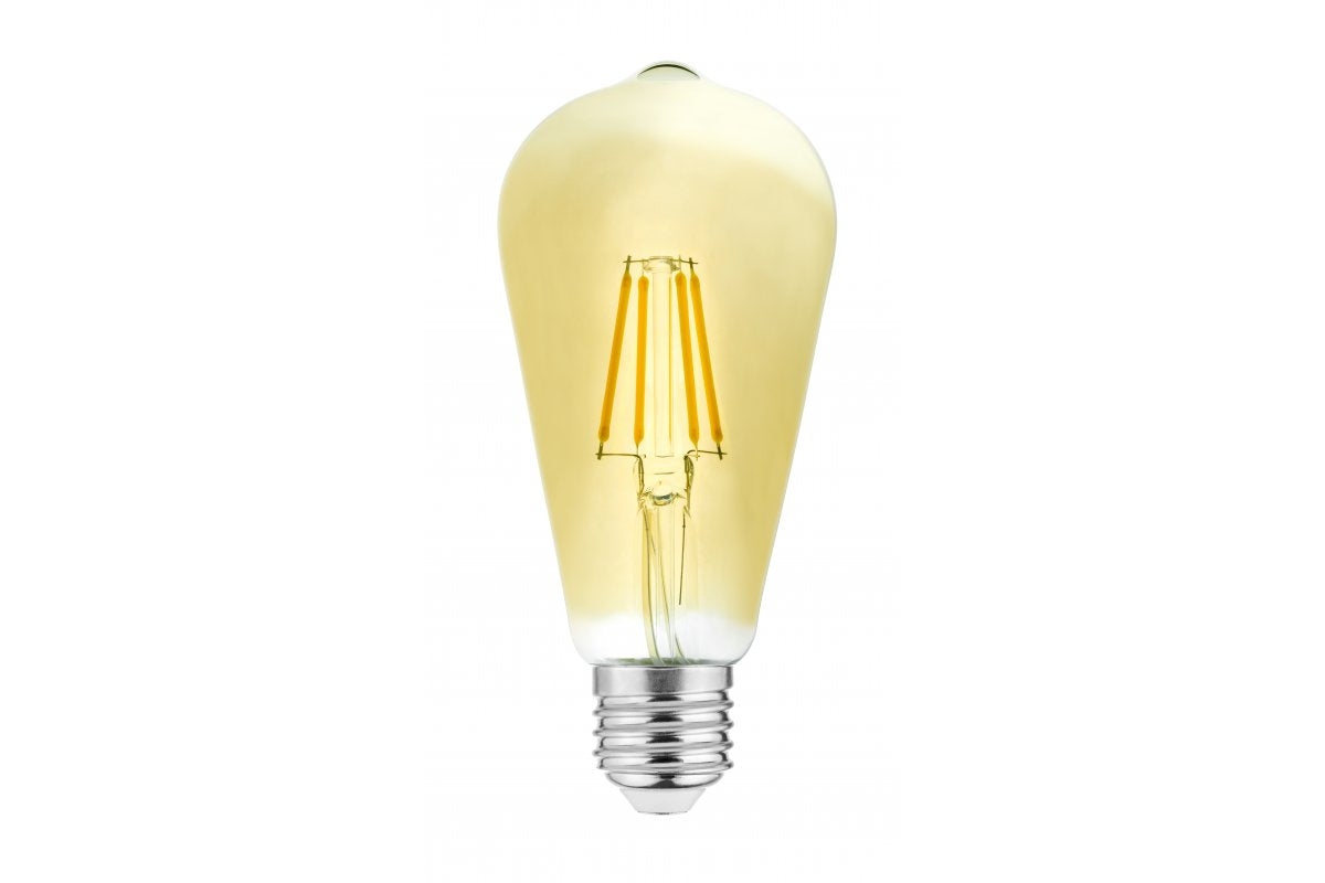 LED LIGHT SOURCE, VINTAGE FILAMENT, A-G, ST64, 3000K, E27, 4,0W, AC220-240V, 360°, 300lm, 44mA