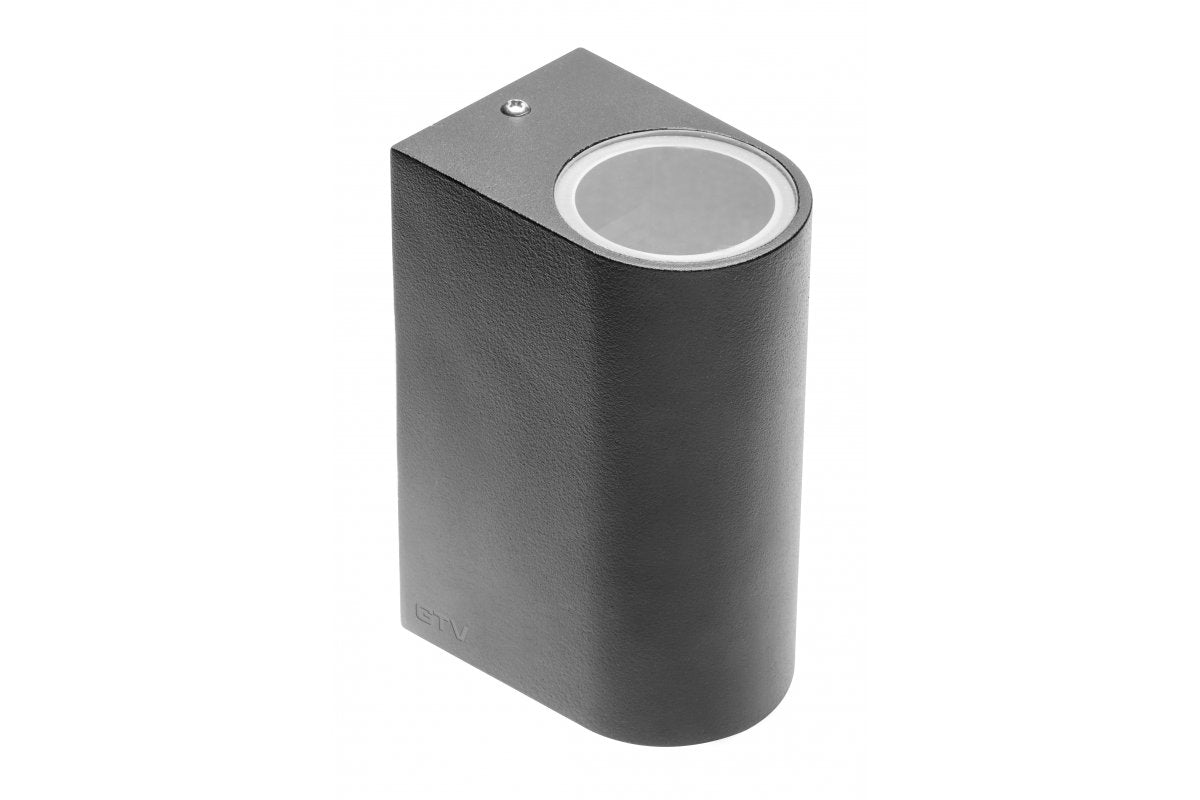 Wall luminaire two directions, TIAGO, GU10, MAX. 2x35W, IP54, AC220-240V, 50/60Hz, black