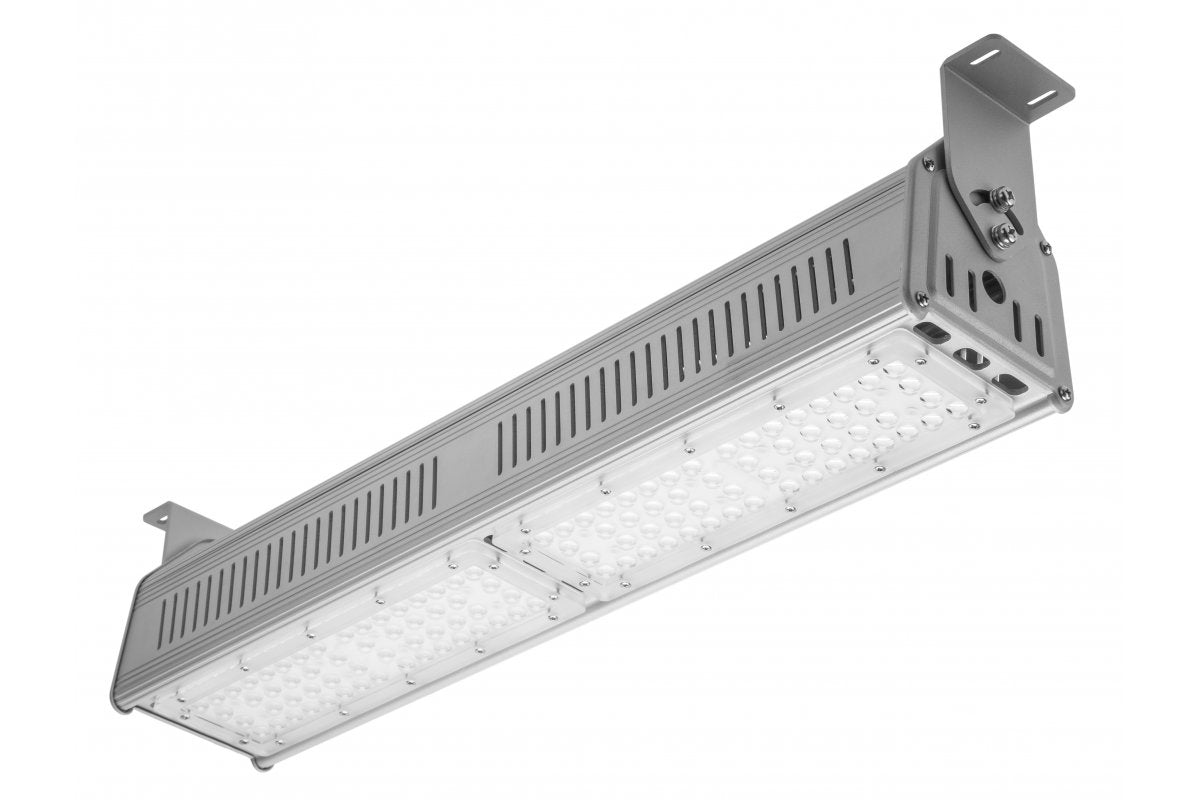 TEKSAS LED Highbay Lamp, 100W, 12000lm, AC100-240V, 50/60Hz, IP 65, beam angle 60o, 4000K, grey