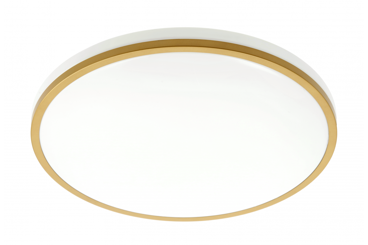 Plafoniera TULA LED, ?350mm, 4000K, 24W, 1680lm, AC180-250V, 50/60 Hz, PF>0,5, IP44, z?ota, 3y