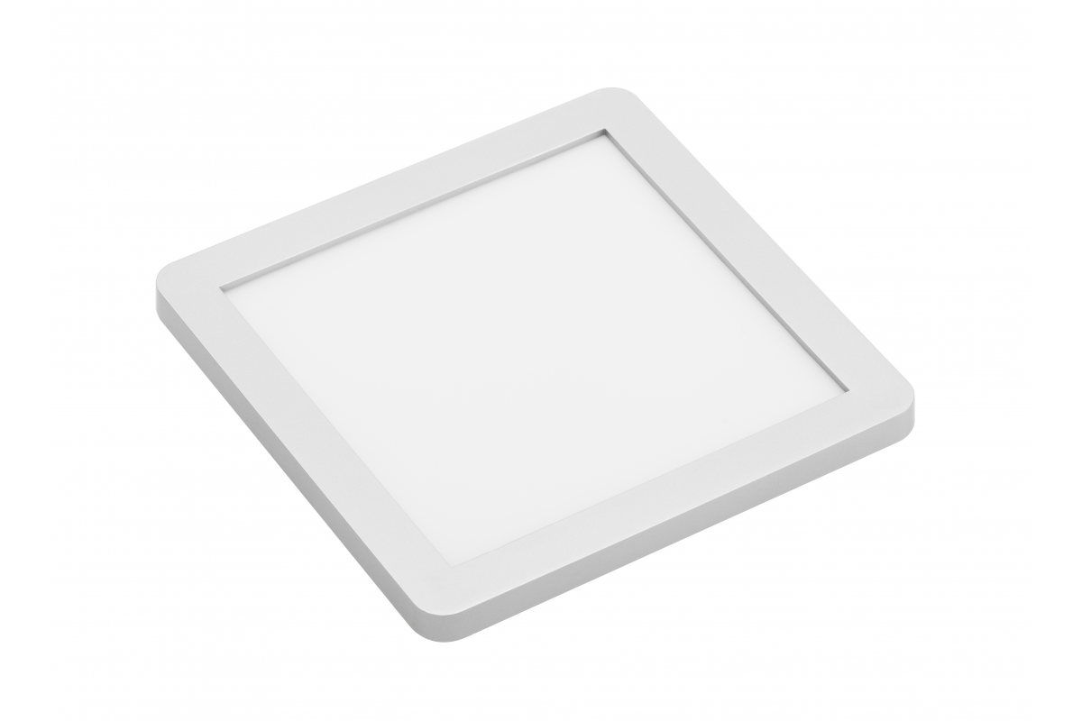 LED luminaire panel VEGAS 3W 100x100, alu, neutral white, mini amp cable 2m