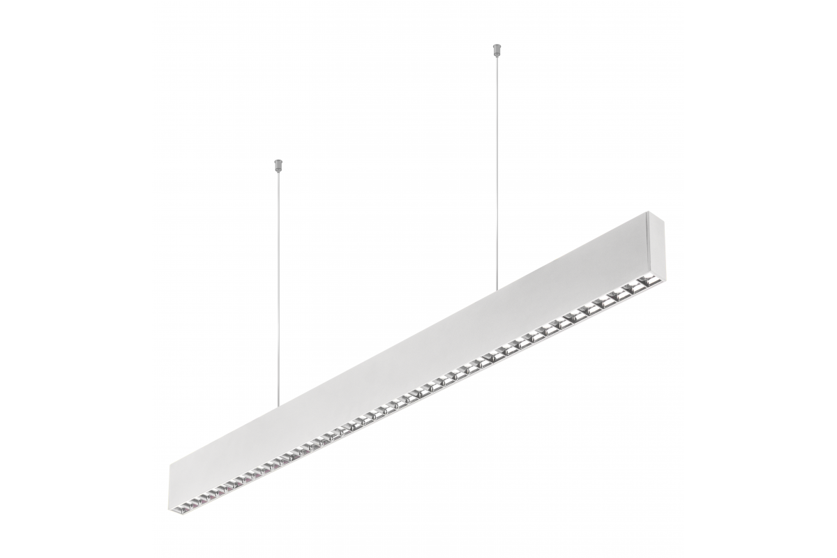 LED suspended luminaire VILANA 42W (30W+12W), 4000K, RA>80, 220-240VAC, 48/120°, UGR<19, 120cm, white