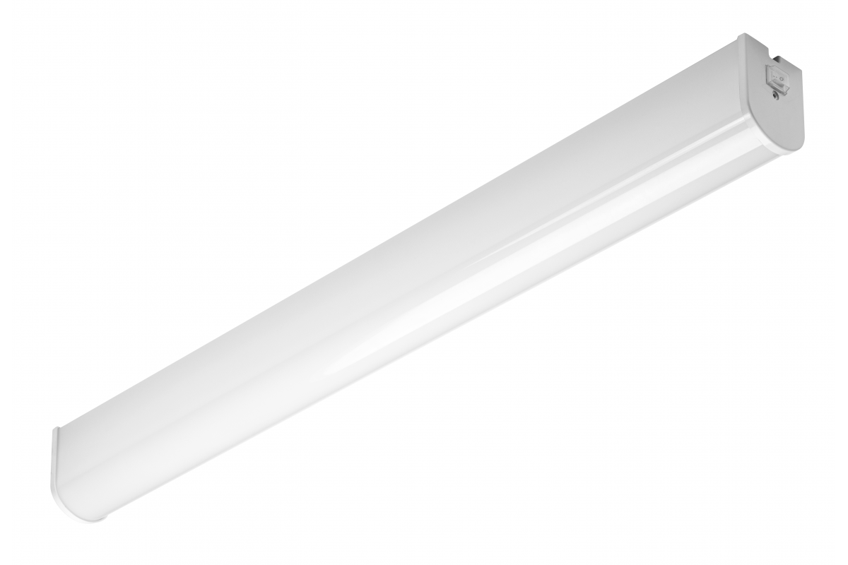 Zita led luminaire with switch 600mm,15W, AC220-240V,50/60Hz, 4000K, IP44, RA >80,1200lm, White
