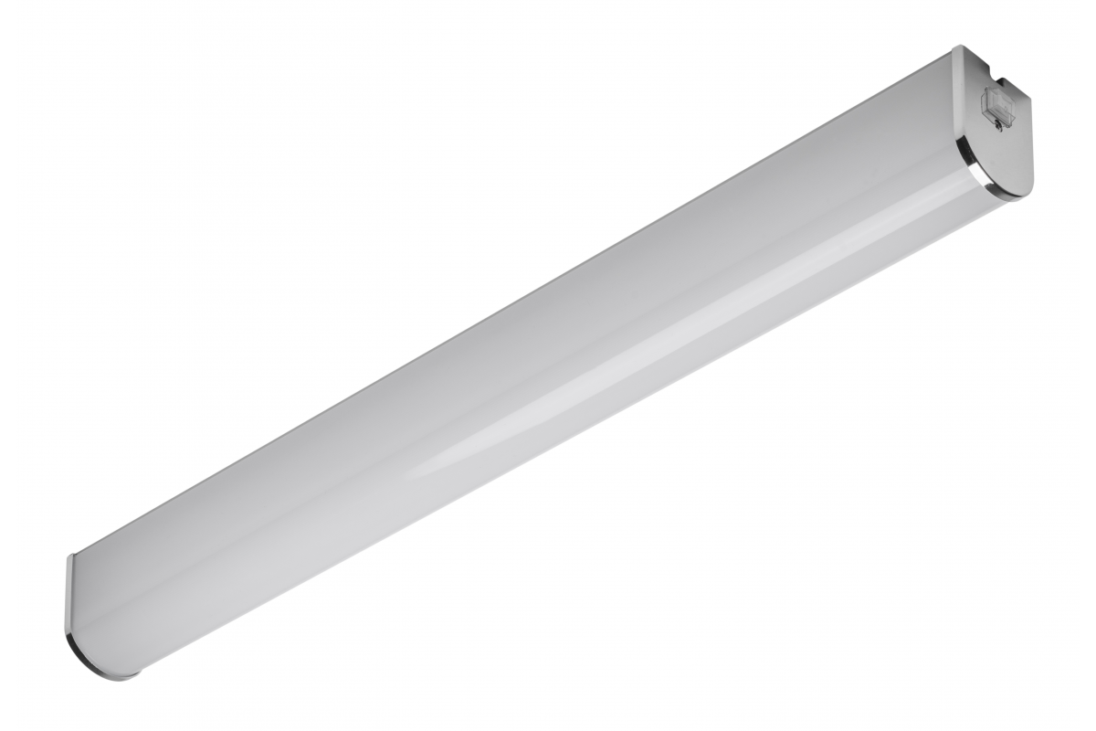 Zita led luminaire with switch 600mm,15W, AC220-240V,50/60Hz, 4000K, IP44, RA >80, 1200lm,Chrome