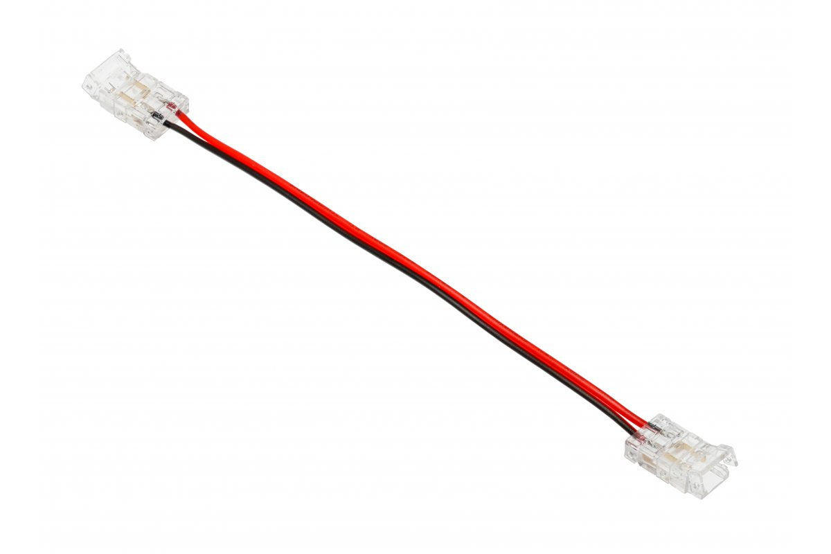 Transparent fittings for 8mm COB tapes with 15cm cable