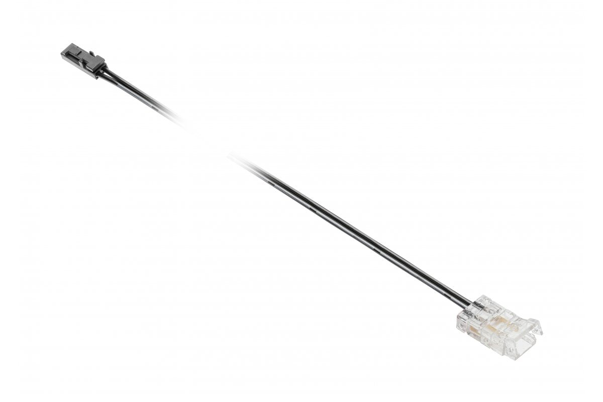 Connectors transparent for 8mm COB tapes with 2m cable and mini amp male