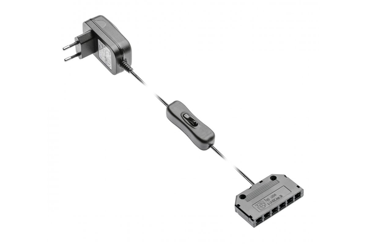 Led power supply 12W. with switch and distributor