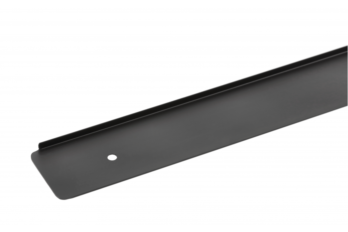 Side moulding (38 mm) left, black