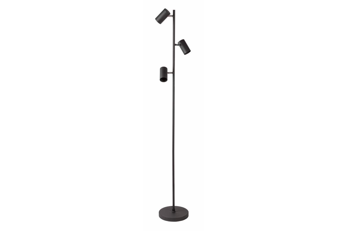 Floor lamp VENETO, IP20, max. 20W, 3 x GU10, black