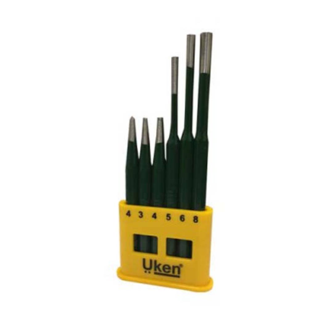 UKEN U1401 Pin & Center Punch 6Pcs Set