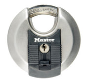 Master Padlock Round S.S. (M40EURD) 70mm wide Excell? stainless steel discus padlock with shrouded shackle