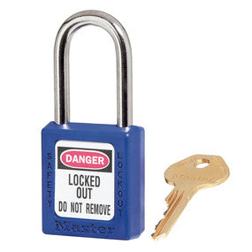 Master Safety Padlock 410BLU Blue Zenex Thermoplastic