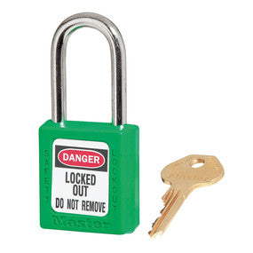 Master Safety Padlock 410GRN Green Zenex Thermoplastic