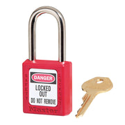 Master Padlock 410KAMKW417RED ZENEX SAFETY PADLOCKS