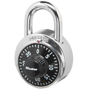 Master Lock 1500D 2 Pack 1-7/8in. Combination Dial Padlock, Standard, Silver & Black