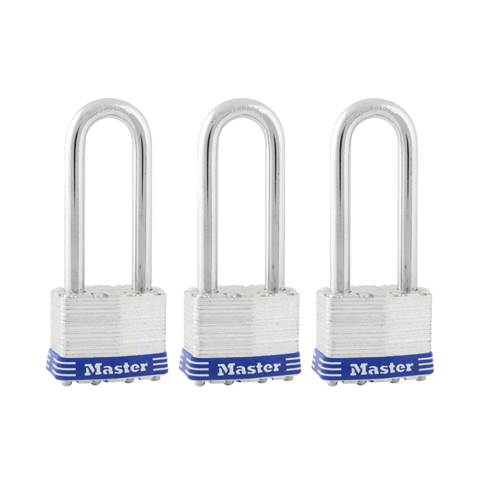 Master Lock Laminated Padlock  1TRILJ 1-3/4in (44mm) Wide with 2-1/2in (64mm) Shackle