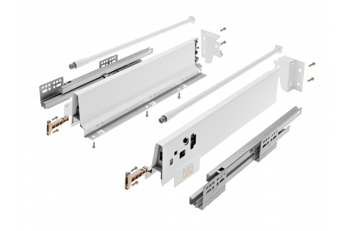 Modern box l-300kpl. - medium (railing set included) white