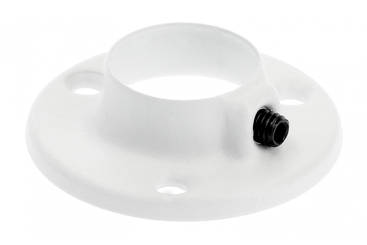 Rail socket fi 25 steel (white)