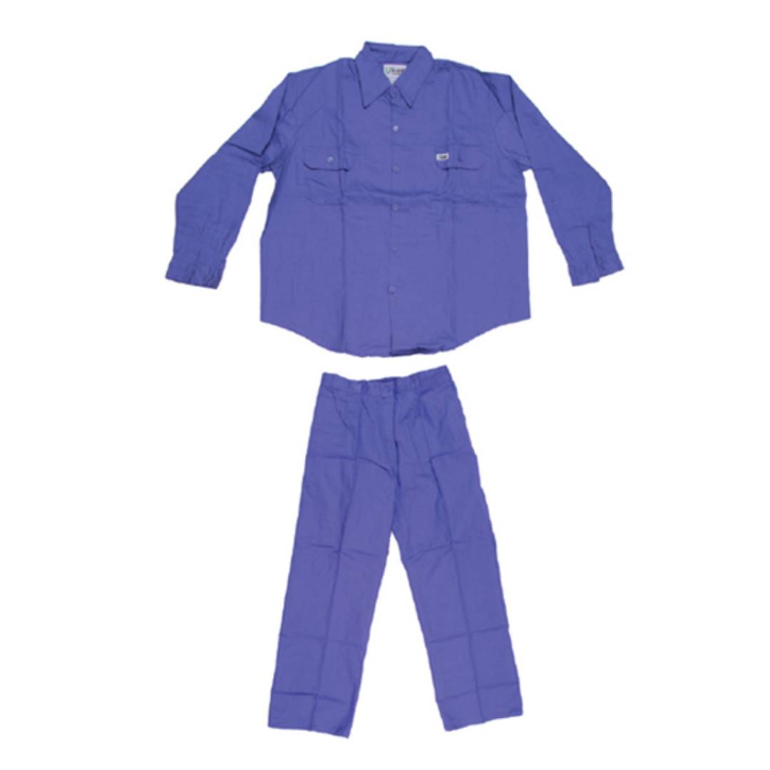 UKEN  UPS100CL Pant Shirt 100% Cotton Light Blue Color Large