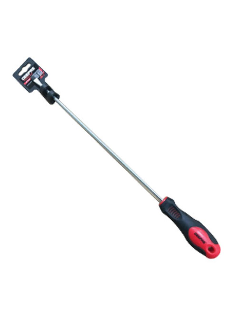 Soft Gripped Screwdriver Red/Black/Silver