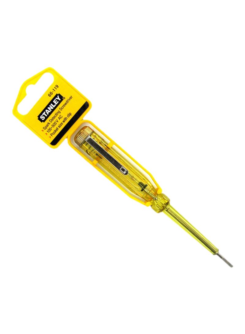 Spark Detecting Screwdriver Yellow 3x50millimeter
