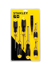 6-Piece Cushion Grip Screwdriver Set Black/Yellow/Silver