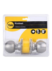 Yale Cylindrical Knobset Adjustable Latch 60/70mm Satin Nickle 40-CY3-5787-ET-0201