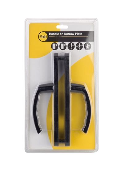 مقبض باب ييل ضيق أسود 