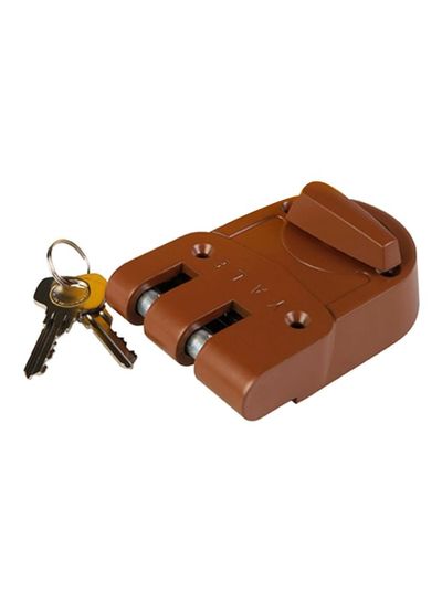 Dead Lock Key Set Brown/Silver 7.8x7.4x2inch