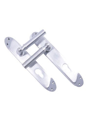 مقبض باب خشبي فضي من ييل