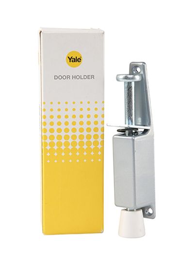 Tope de puerta Yale plateado 704611AC