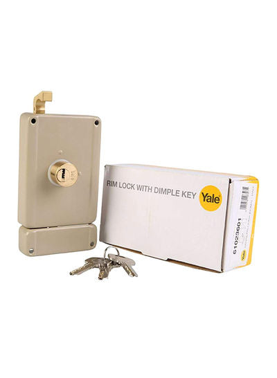 Rimlock With Dimple Key Grey/Gold