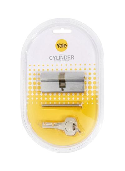 Satin Chrome Double Cylinder Lock Silver/Gold