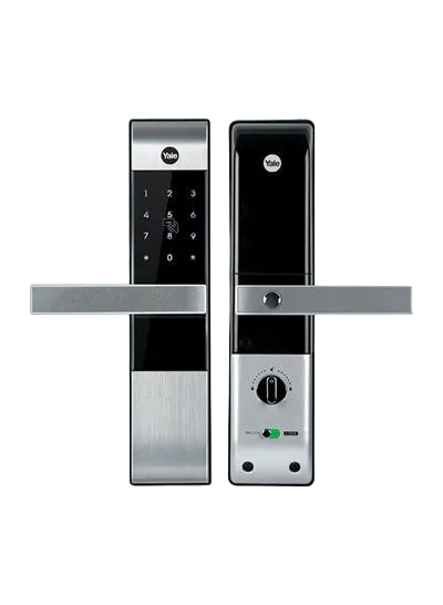 Yale YDM3109A Mortice Smart Lock Black/Silver 38cm