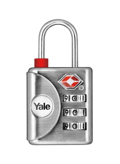 Combination Padlock Silver/Red/White 32millimeter
